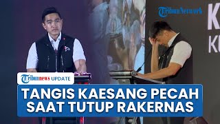 Kaesang Menangis saat Pidato di Penutupan Rakernas PSI, Ribuan Kader Langsung Berdiri Beri Semangat