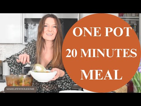 Healthy One Pot Meal Made in ONLY 20 Minutes | Vegan Friendly