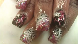 DIAMOND GLITTER BUBBLE NAIL DESIGNS PART 1