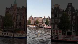 Avoid getting sick on canal cruises! #travel #amsterdam