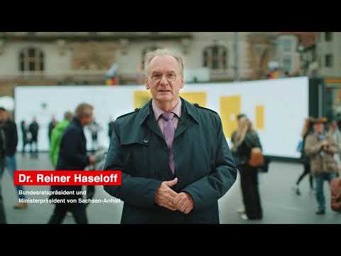 Die EinheitsEXPO 2021 ist eröffnet! Bundesratspräsident Dr. Reiner Haseloff begrüßt in Halle (Saale)