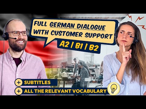 Telefongespräch auf Deutsch (A2, B1, B2) 📞✅ | Telefonat mit Kundenservice + Beschwerde