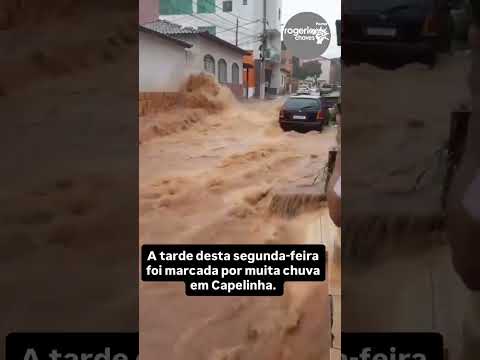 Chuva forte em Capelinha, interior de Minas Gerais. #noticias #alerta #tempestade #minasgerais