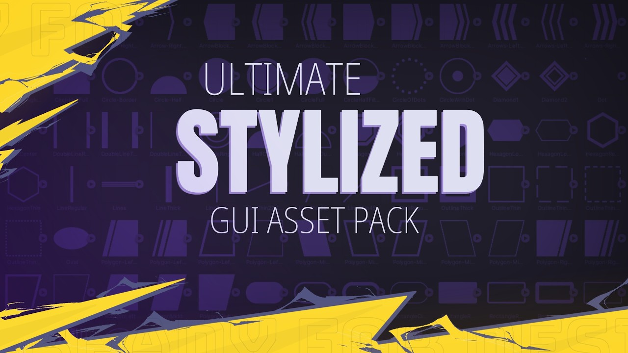 Stylized GUI Asset Pack | Unity Showcase | Tutorial