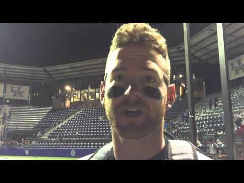 Alex Destino after Game 1 win against Kentucky