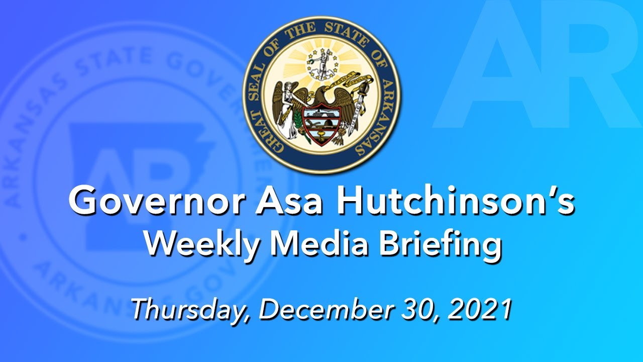LIVE: Governor Hutchinson’s Weekly Media Briefing (12.30.21)