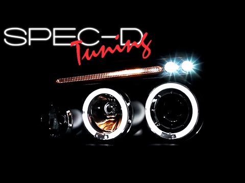 SPECDTUNING DEMO VIDEO: 2005-2010 DODGE CHARGER HALO LED PROJECTOR HEADLIGHTS