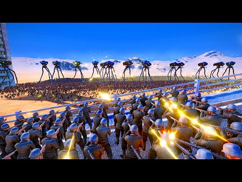What happens if WWII soldiers face a Tripod Army? - Ultimate Epic Battle Simulator UEBS