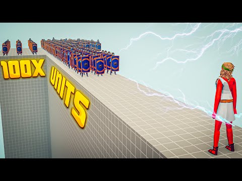 ZEUS vs 100x ARMY UNITS - Totally Accurate Battle Simulator TABS