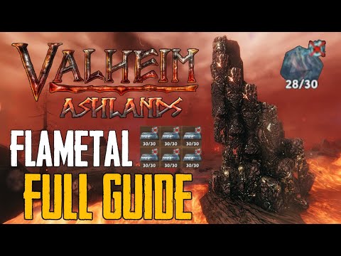 Valheim Ashlands Flametal Guide! How to Find, Farm, & Smelt Flametal in Ashlands!