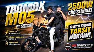 TROMOX M05 | 7 TL'ye 80 km Cafe Racer Motor | İnceleme, Sensörler, R Modu, Yokuş