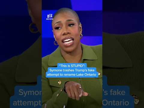 'This is STUPID': Symone trashes Trump's fake attempt to rename Lake Ontario