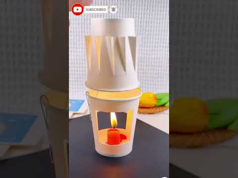 FAROL automático para velas Farolitos para velas #diy #ideasenpapel #papercraft