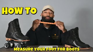 Your Correct Sizing For The Diamond G8 Boot | Foot Measuring | Sizing Chart