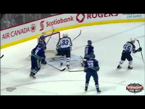 Canucks vs Jets Highlights 12/22/13