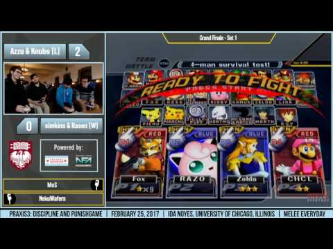 Praxis 3 - Azzu & Knubs vs. simkins & Rasen - SSBM - Grand Finals