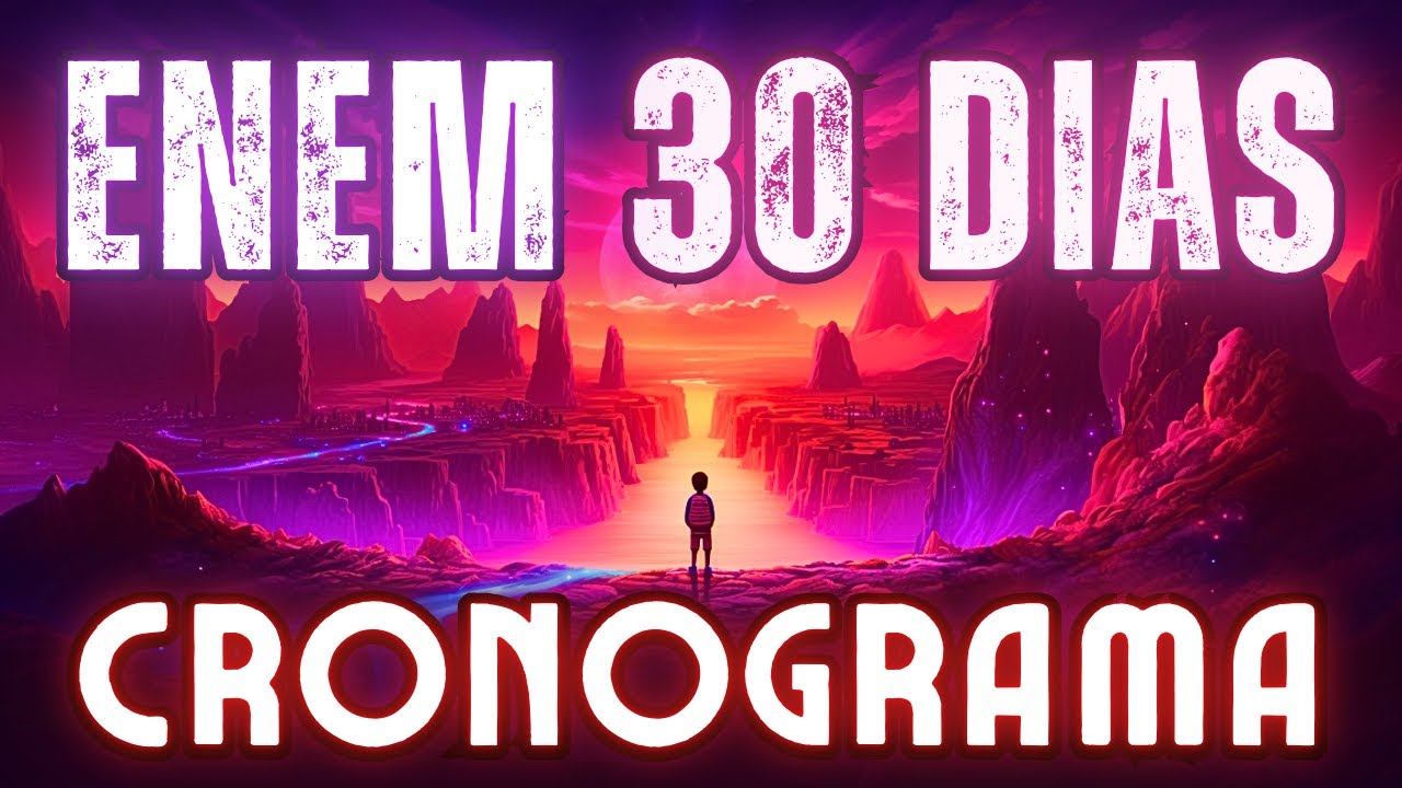 Cronograma ENEM 1 Mês de Revisão (grátis até 29/09)