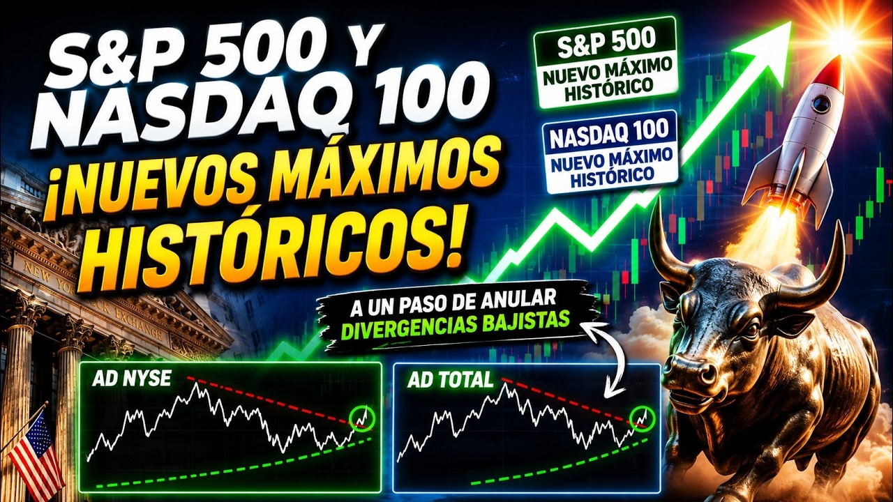 📊 Máximos históricos en Wall Street… pero algo muy importante está cambiando