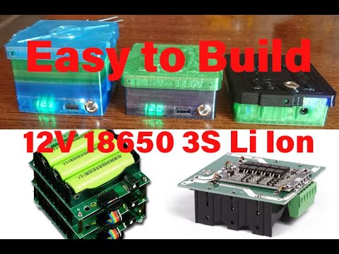 Easy to Build 12V 18650 3S Li Ion Power Bank