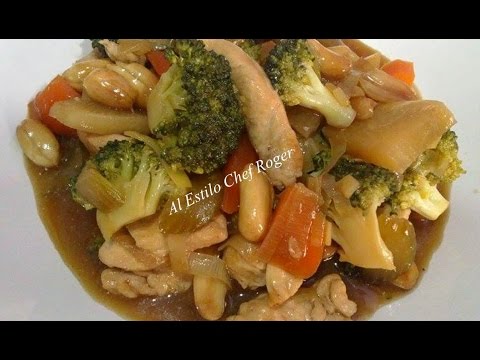 Comida china, GUISADO DE POLLO ORIENTAL, Receta Video