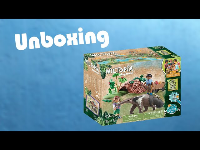 Vídeo relacionado con PLAYMOBIL 71012 Wiltopia Cuidado del Oso Hormiguero, Juguetes sostenibles para niños a Partir de 4 años, Multicolor