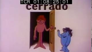 Rocket Classic Sesame Street Red Man Abierto and Angry Blue Man Cerrado (1975)