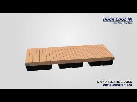 Dock Edge+ | DIY 6 x 16 Floating Dock with Howell™ 400 | diy-docks.com