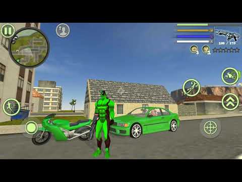 Green Deadpool Rope Hero Vice Town Crime Simulator #1 - Android Gameplay