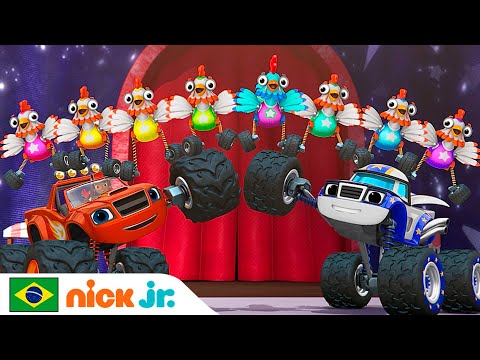 Blaze e os Monsters Machines | Blaze e o Circo das Galinhas! | Nick Jr. em Português