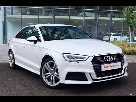 KY17HZM AUDI A3 TDI QUATTRO S LINE WHITE 2017, West London Audi
