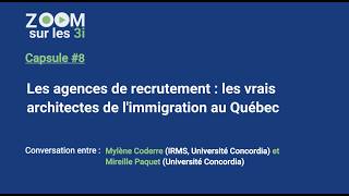 Les agences de recrutement : les vrais architectes de l'immigration au Québec