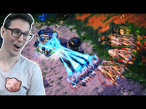 I taught my wife how to SKYTOSS (Easy Beginner Build) | B2GM? WAIFU Edition - StarCraft 2