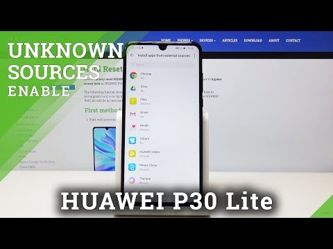 HUAWEI P30 Lite How to Enable Unknown Sources