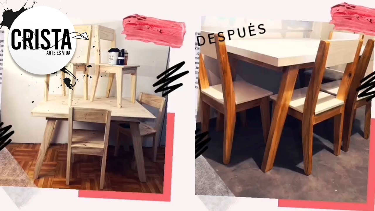 Cómo pintar madera de pino virgen paso a paso/How to paint virgin pine wood step by step