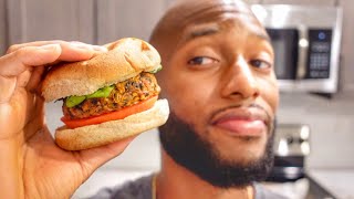 Making Black Bean Sweet Potato Burgers