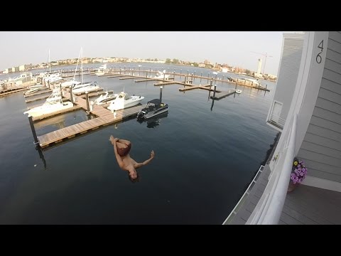 Cliff Jumping Boston: 48 foot gainer!