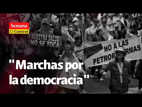 "SALVAR la democracia": El Control a las marchas del 21 de abril en Colombia | SEMANA