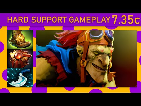 ⭐ Batrider 30+ K/A! Hard Support Gameplay 7.35c - Dota 2 Top MMR