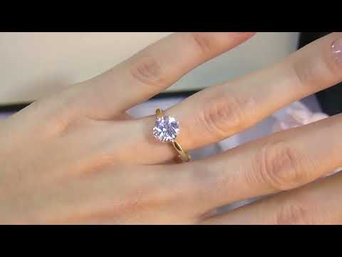 SR1089 Compass Set Solitaire Diamond Ring