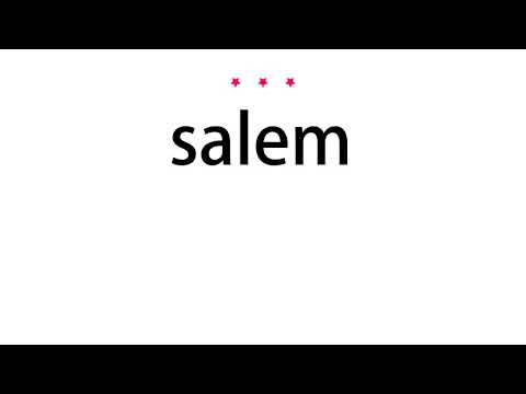 How to pronounce salem - Vocab Today