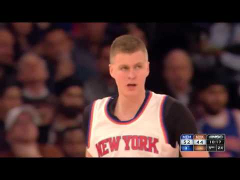 Kristaps Porzingis vs Memphis Grizzlies 05.02.2016 (17Pts)