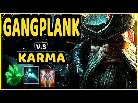 SKT T1 FAKER (GANGPLANK) vs KARMA - TOP CHALLENGER GAMEPLAY - KR