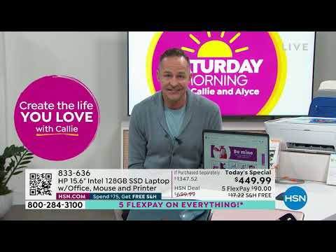 HP 15,6-Zoll-Laptop mit Intel 128 GB SSD, Office, Maus und P...