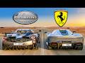 Ferrari SP3 V Pagani Huayra DRAG RACE