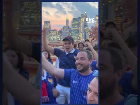 France-Suède : Après Times Square, les Français enflamment le Brooklyn Bridge ! 🔥🔥🔥