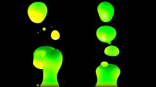 2 Grüne Lavalampen zum entspannen oder als TV Hintergrund