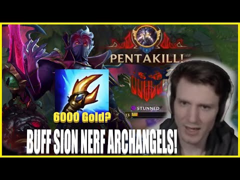 Hashinshin: Archangels should cost 6000 gold? TRYING TO CARRY AS SION!