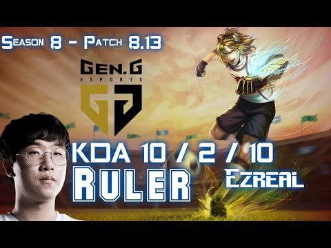 GEN Ruler EZREAL vs HEIMERDINGER Bot Lane - Patch 8.13 KR Ranked