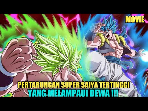 Pertarungan sengit Gogeta super saiya blue vs Broly super saiya legendary