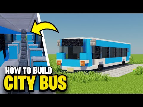 How To Build A CITY BUS in Minecraft!